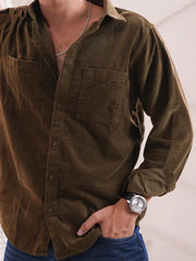 Men’s Classic Corduroy Double Pocket Shirt