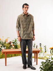 Artisan Geometric Digital Printed Premium Cotton Shirt