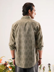 Artisan Geometric Digital Printed Premium Cotton Shirt