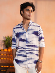 Indigo Wave Casual Shirt