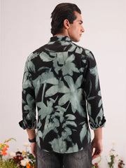 Obsidian Sage Abstract Casual Shirt