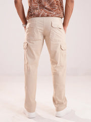 Men’s Beige Utility Cargo Pants