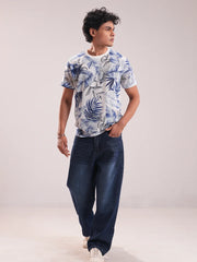 Men’s Tropical Breeze Printed Crew Neck Tee