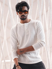 Men’s Textured  Long Sleeve Tee