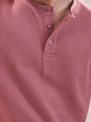 Men’s Textured  Long Sleeve Tee