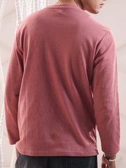 Men’s Textured  Long Sleeve Tee