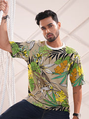 Tropic Heat Drop Shoulder Tee