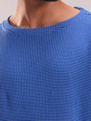 Men’s Textured Waffle Knit Full Sleeve Tee