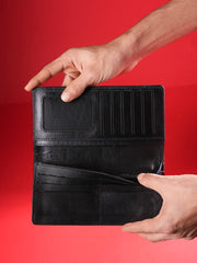 Urban Woven Unisex Leather Long Wallet