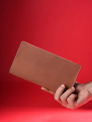 Heritage Pull-Up Leather Unisex Long Wallet