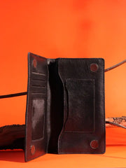 Horizon Dual-Tone Unisex Leather Long Wallet
