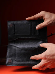 Horizon Dual-Tone Unisex Leather Long Wallet