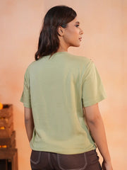 Olive Gilded Shoulder Premium Tee