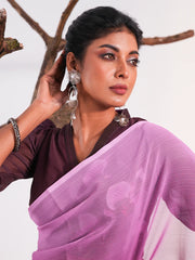 Enchanting Orchid Ombre" Chiffon Saree